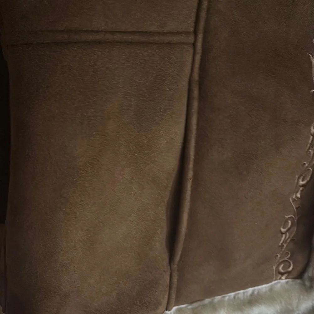 White Stag Brown Faux Fur Trimmed Jacket - Picture 6 of 16